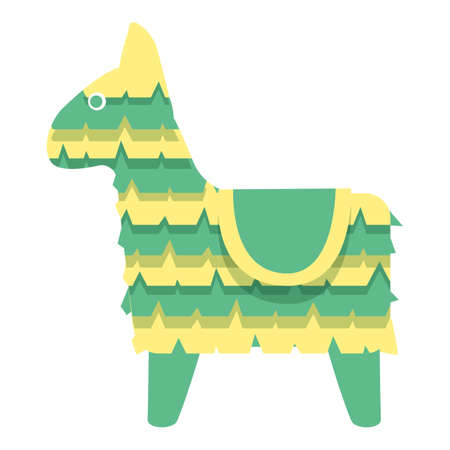 Carnival pinata icon cartoon vector. Cute toy. Cinco brokenのイラスト素材