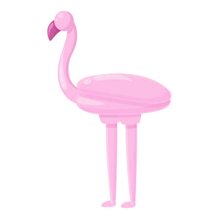 Flamingo balloon icon cartoon vector. Bird toy. Air artのイラスト素材