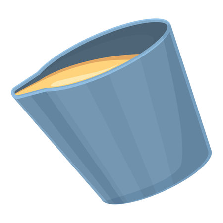 Liquid gold pot icon cartoon vector. Golden mine. Stone oreのイラスト素材