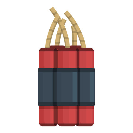 Dynamite icon cartoon vector. Gold mine. Stone rockのイラスト素材