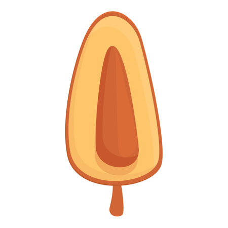 Raw natural icon cartoon vector. Palm food. Ramadan fruitのイラスト素材