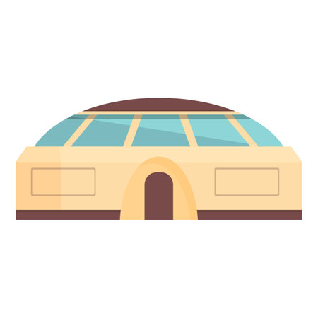 Mars station icon cartoon vector. Space base. Galaxy universeのイラスト素材