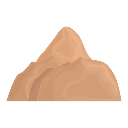 Czech Republic mountain icon cartoon vector. Travel landmark. Tourism cultureのイラスト素材