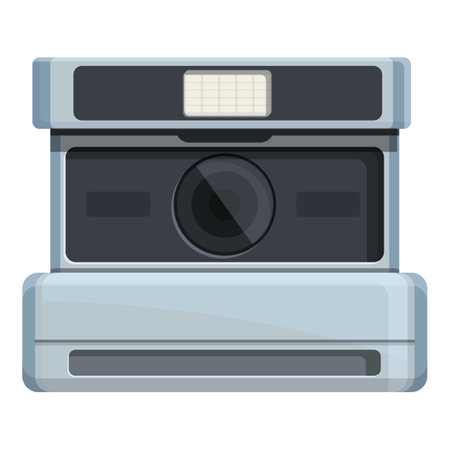 Retro camera icon cartoon vector. Analogue technology. Device equipmentのイラスト素材