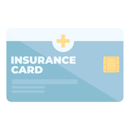Check insurance card icon cartoon vector. Medical health. Hospital patientのイラスト素材