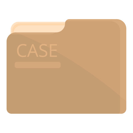 Crime folder case icon cartoon vector. Man detective. Solve agency