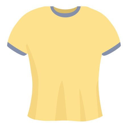 Yellow tshirt icon cartoon vector. Sport design. Men fashionのイラスト素材