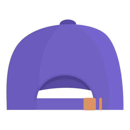 Back fashion icon cartoon vector. Cap sport. Hat templateのイラスト素材
