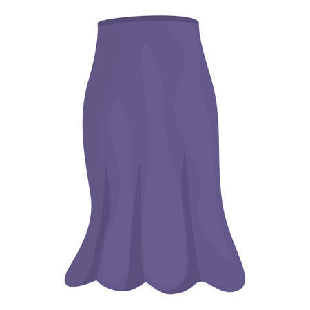 Long skirt icon cartoon vector. Women clothes. Summer fashionのイラスト素材