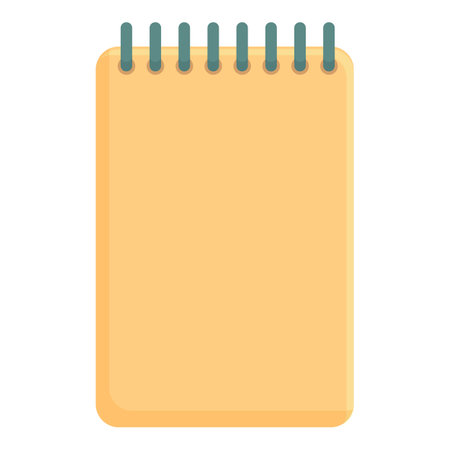 Notepad icon cartoon vector. Art studio. Brush educationのイラスト素材