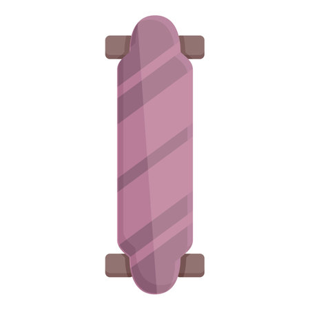 Modern longboard icon cartoon vector. Deck type. City longのイラスト素材