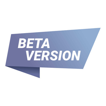 New beta version icon cartoon vector. Computer upgrade. Online appのイラスト素材