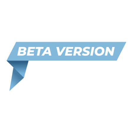 Window beta version icon cartoon vector. Digital upgrade. Label boxのイラスト素材