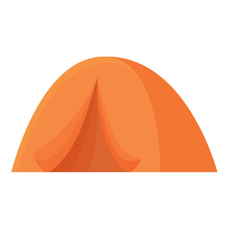 Extreme tourism tent icon cartoon vector. Activity travel. Winter adventureのイラスト素材