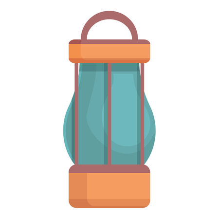 Extreme tourism lamp icon cartoon vector. Activity travel. Summer hikingのイラスト素材