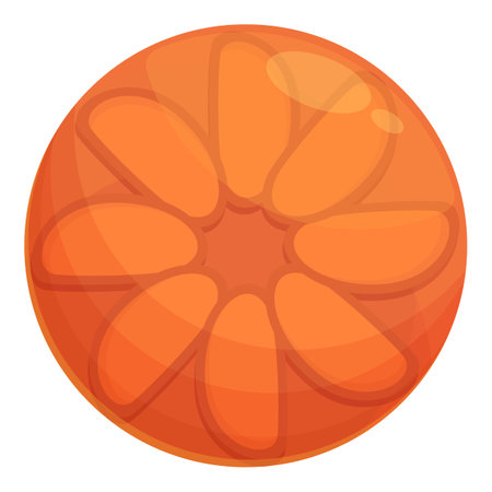 Upside-down tart icon cartoon vector. Pineapple cake. Restaurant cookingのイラスト素材