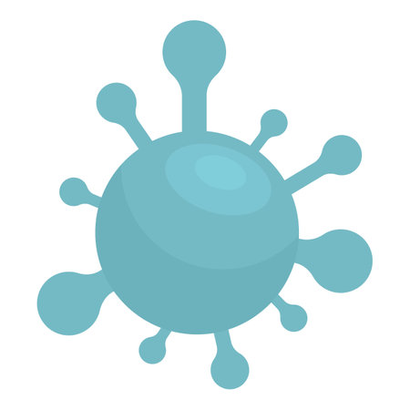 Mouth bacteria icon cartoon vector. Bacterial hygiene. Dental diseaseのイラスト素材