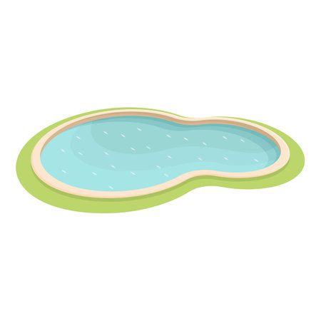 Child swim pool icon cartoon vector. Summer water. Sea vacationのイラスト素材