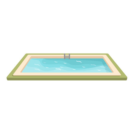 Kids pool icon cartoon vector. Water swim. Vacation playのイラスト素材