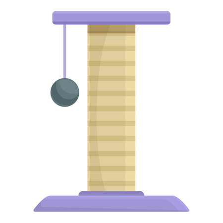 Cat tower icon cartoon vector. Post house. Pet toyのイラスト素材