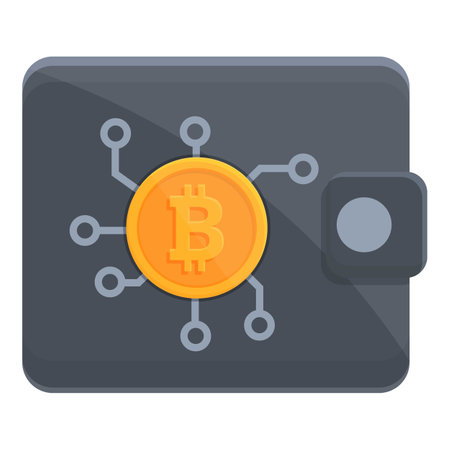 Bitcoin money wallet icon cartoon vector. Digital mobile. Payment appのイラスト素材
