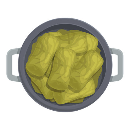 Dolma lunch icon cartoon vector. Food cuisine. Dinner dishのイラスト素材