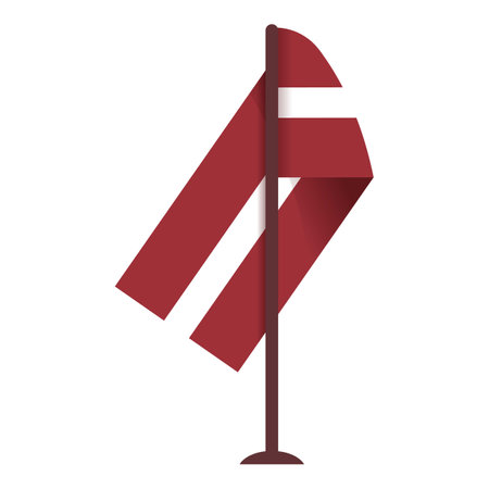 Latvia desktop flag icon cartoon vector. National country. World mapのイラスト素材