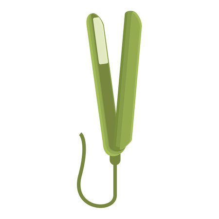 Care hair straightener icon cartoon vector. Fashion iron. Ceramic deviceのイラスト素材