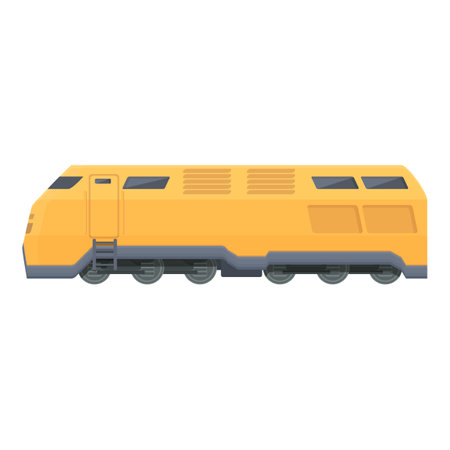 Locomotive icon cartoon vector. Train goods. Travel tankのイラスト素材