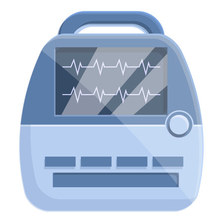 Health defibrillator icon. Cartoon of Health defibrillator icon for web design isolated on white backgroundの写真素材
