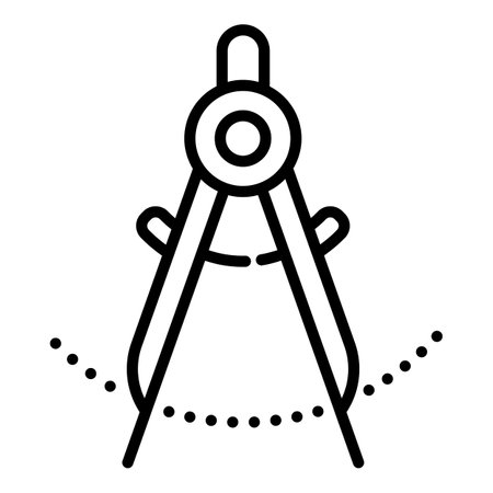 Modern compass icon. Outline modern compass icon for web design isolated on white backgroundの写真素材