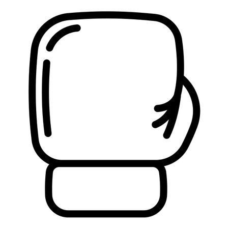 Cushioned gloves icon. Outline Cushioned gloves icon for web design isolated on white backgroundの写真素材