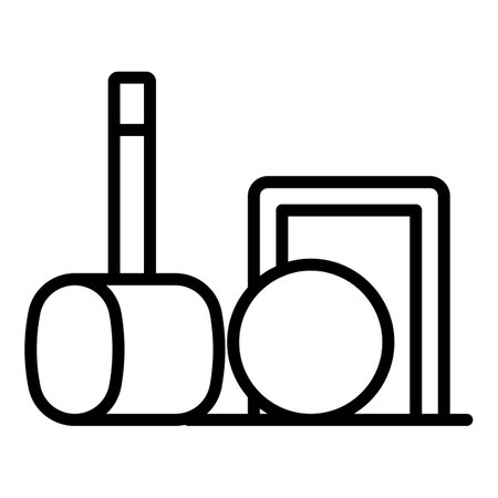 Croquet game icon. Outline Croquet game icon for web design isolated on white backgroundの写真素材