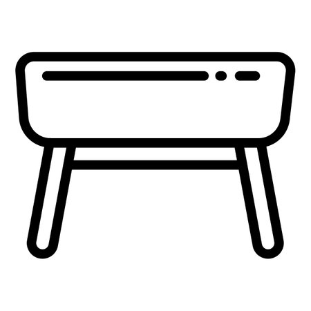 Gymnastics horse icon. Outline Gymnastics horse icon for web design isolated on white backgroundの写真素材