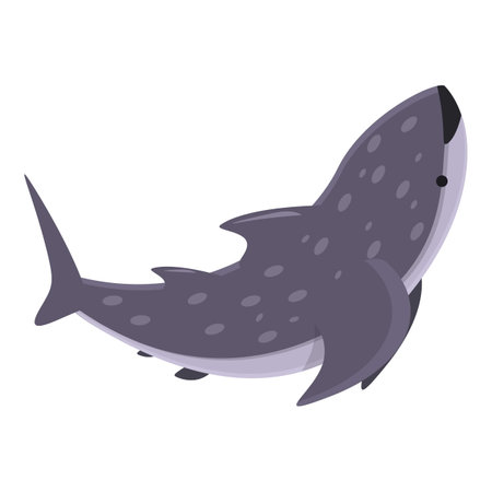 Ocean whale shark icon cartoon . Fish sea. Aquatic animalの写真素材