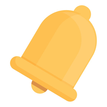 Bell stream alert icon cartoon . Live video. Social productの写真素材