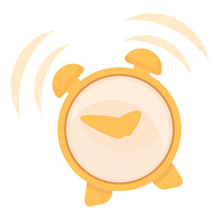 Alarm clock ringing icon cartoon . Ring wake. Watch timeの写真素材