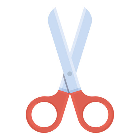 School scissors icon cartoon . Paper office. Case scissorの写真素材