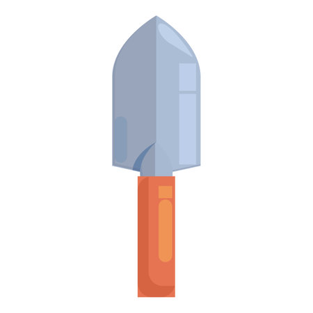 Mason trowel icon cartoon . Wall mortar. Cement constructionの写真素材
