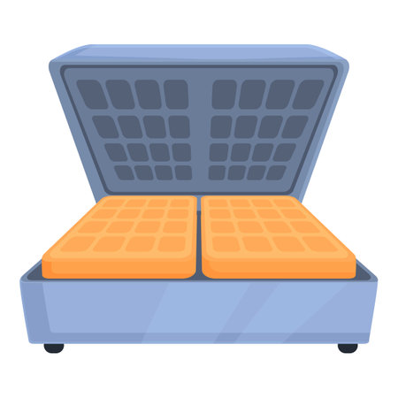 Fryer waffle maker icon cartoon . Plate baking. Cooker houseの写真素材