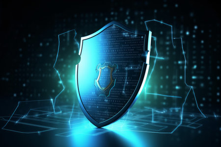 Cyber data security. data computer. Generate AIの素材