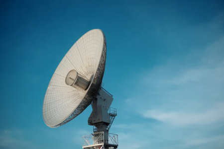 Large dish antenna. radar space telescope. Generate AIの素材