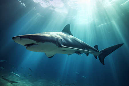 Shark underwater photo. seafish. Generate AIの素材