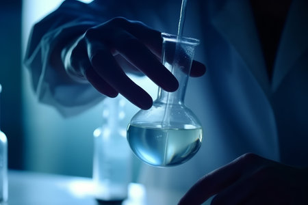 Scientist test tube. research lab. Generate AIの素材