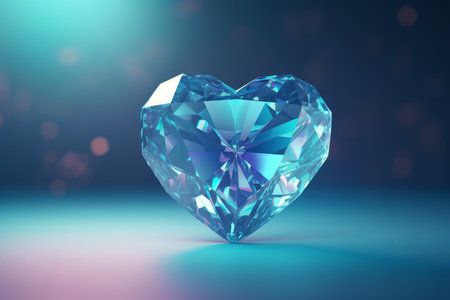 Shaped diamond heart. carat precious. Generate AIの素材