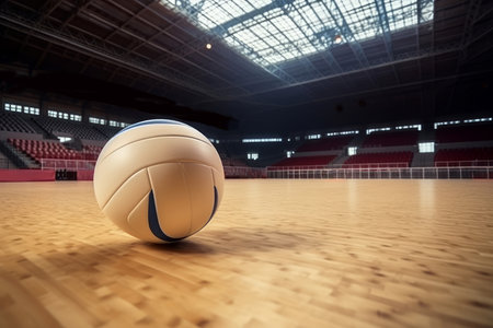 Volleyball ball arena. floor team. Generate AIの素材