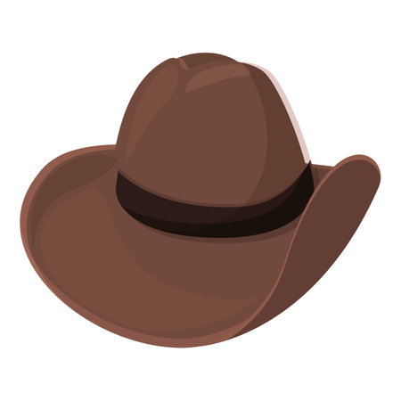 Fashion cowboy hat icon cartoon vector. Western rodeo. Texas old westのイラスト素材