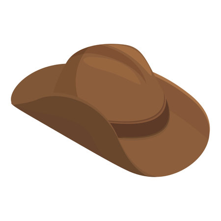 Cowboy hat design icon cartoon vector. Western texas. Clothing costumeのイラスト素材