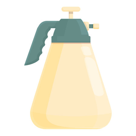 Plastic sprayer pot icon cartoon vector. Pesticide spray. Chemical insectのイラスト素材