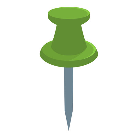 Pin push icon cartoon vector. Paper board. Clip noteのイラスト素材